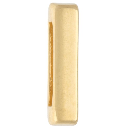 Poussoir lettre alphabet 15x3.5 mm - I - pour ruban 10 mm - Doré à l'or fin x1
