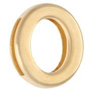 Poussoir lettre alphabet 15x13 mm - O - pour ruban 10 mm - Doré à l'or fin x1
