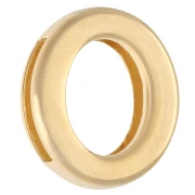 Poussoir lettre alphabet 15x13 mm - O - pour ruban 10 mm - Doré à l'or fin x1