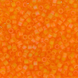 Miyuki Delica 15/0 DBS0855 - Mat Transparent Orange AB x5g