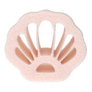 Emporte-pièce coquillage 15x17 mm en polymère biodégradable - Beige x1