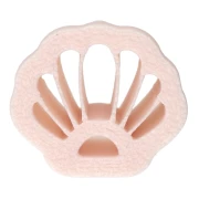 Emporte-pièce coquillage 15x17 mm en polymère biodégradable - Beige x1