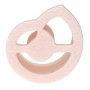 Emporte-pièce escargot coquillage 18x15 mm en polymère biodégradable - Beige x1