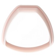 Emporte-pièce trapèze arrondi 26x29 mm en polymère biodégradable - Beige x1