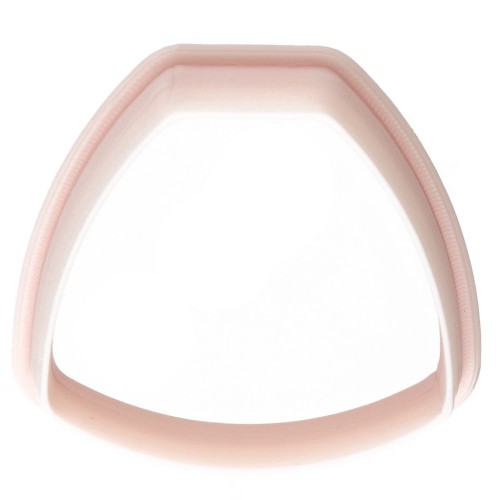 Emporte-pièce trapèze arrondi 26x29 mm en polymère biodégradable - Beige x1