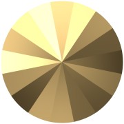 Cabochon Swarovski 1122 Rivoli 12 mm - Crystal Aurum x1|raw }}