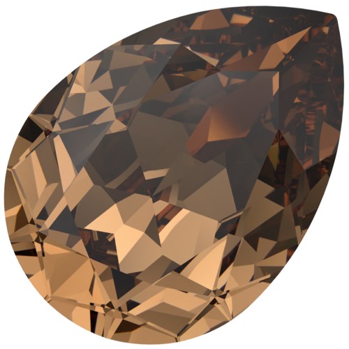 Cabochon Swarovski 4320 8x6 mm - ReCreated Light Smoked Topaz x1