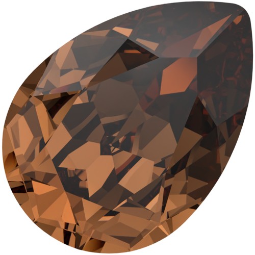Cabochon Swarovski 4320 14x10 mm - ReCreated  Smoked Topaz x1