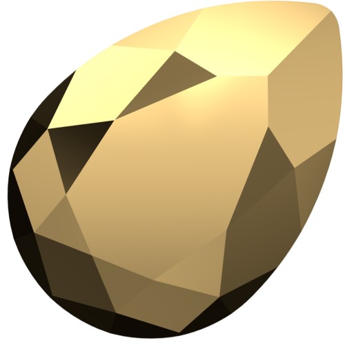 Cabochon Swarovski 4320 14x10 mm - Crystal Aurum x1