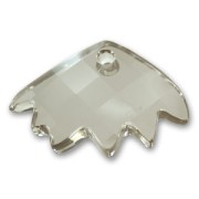 Pendentif Zinnia Swarovski 6902 16,5x25 mm Crystal Silver Shade x1