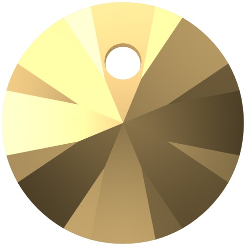 Pendentif Swarovski 6428 6 mm - Crystal Aurum x1