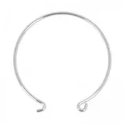 Bracelet jonc à décorer 57 mm Placage argent fin x1