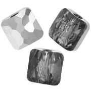 Perles carrés 6 mm - Fantasy Square Swarovski 5035 - Crystal Silver Night x6|raw }}