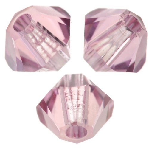 Toupies en cristal Swarovski 5328 3 mm - Light Rose Blue Shade x50