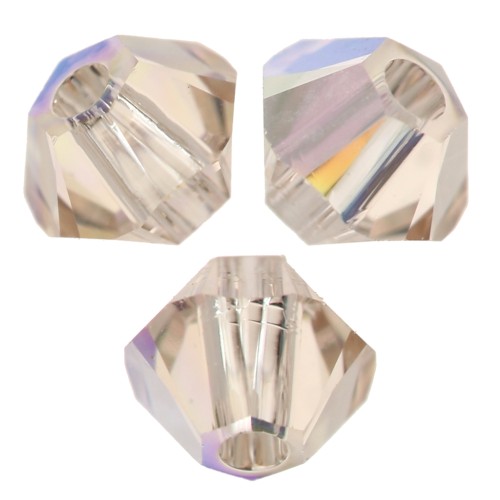 Toupies en cristal Swarovski 5328 3 mm - Light Silk AB x50