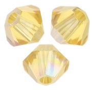 Toupies en cristal Swarovski 5328 3 mm - Light Topaz AB x50