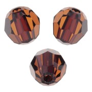Rondes Swarovski 5000 4 mm - Smoked Amber x20|raw }}