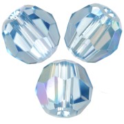 Perles rondes Swarovski 5000 4 mm - Aquamarine Shimmer x20