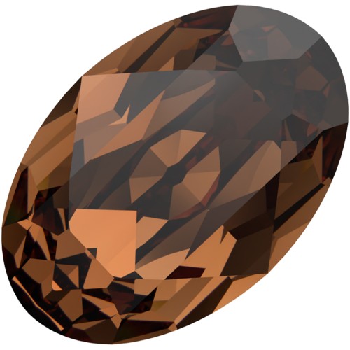 Cabochon Swarovski 4120 6x4 mm - ReCreated  Smoked Topaz x1