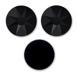 Strass à coller en cristal Swarovski 3 mm Jet x36