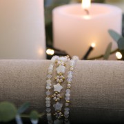 Strass à coller en cristal Swarovski 3 mm White Opal x36