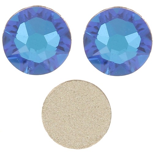 Strass à coller en cristal Swarovski 4 mm - Crystal Bermuda Blue x36