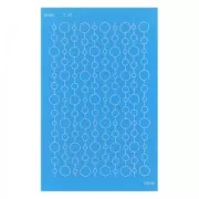 Silk Screen Moiko pour Pâte polymère 74x105 mm - Motif chaine perlée 3.26