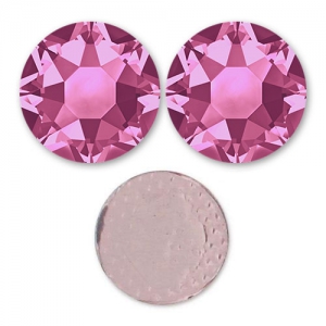 Strass Hotfix Swarovski 5 mm Rose x36