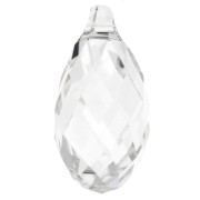 Goutte Swarovski 6010 17x8.5 mm - Crystal Silver Shade x1