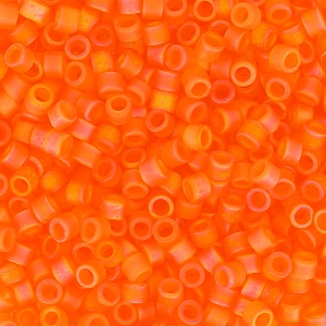 Miyuki Delica 11/0 DB0855 -  Mat Transparent Orange AB x 8g
