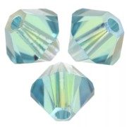 Toupies en cristal Swarovski 5328 4 mm - Light Turquoise Shimmer 2X x1440