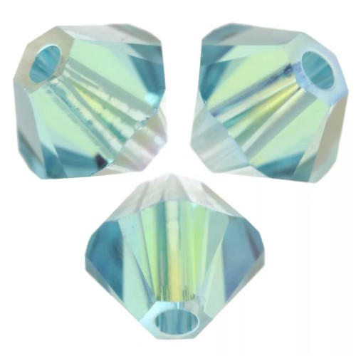 Toupies en cristal Swarovski 5328 4 mm - Light Turquoise Shimmer 2X x1440