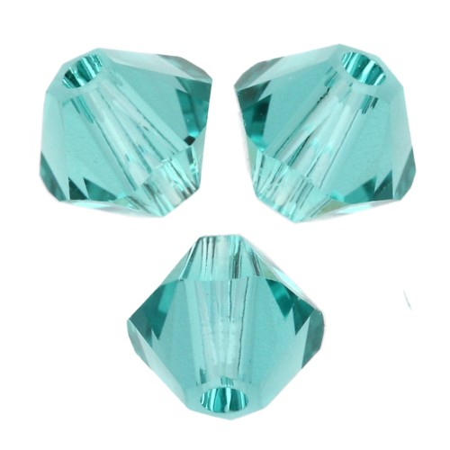 Toupies en cristal Swarovski 5328 4 mm - Reinvented Caribbean Green x50