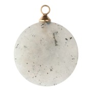 Breloque ronde 15 mm décor soleil - Acier inox 304 Doré - Labradorite x1