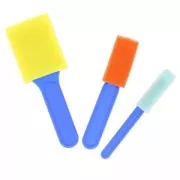 Pinceaux en mousse x3