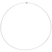 Tour de cou rigide 1.1 mm avec fermoir boule - Acier inoxdable 304 x15cm