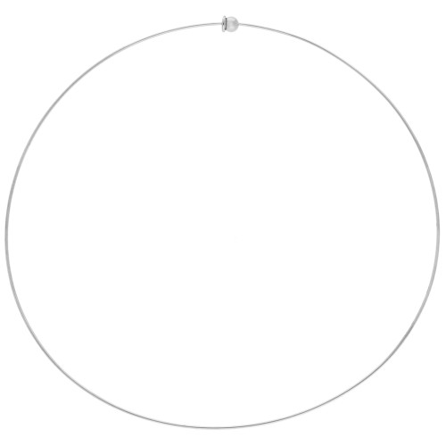 Tour de cou rigide 1.1 mm avec fermoir boule - Acier inoxdable 304 x15cm