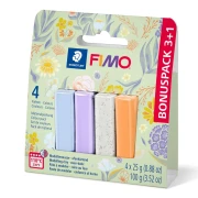 Assortiment de 4 couleurs de Pâte Fimo Soft et Effect - Floral x1