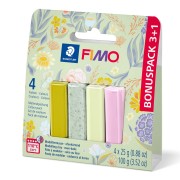Multicolore - Assortiment de 4 couleurs de Pâte Fimo Soft et Effect - Printemps x1 Assortiment de 4 couleurs de Pâte Fimo Soft et Effect - Printemps x1