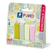 Assortiment de 4 couleurs de Pâte Fimo Soft et Effect - Printemps x1