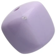Perles cubes irréguliers 16x17 mm - second choix - Acrylique opaque - Lilas x10