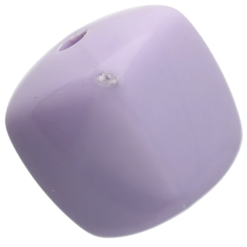Perles cubes irréguliers 16x17 mm - second choix - Acrylique opaque - Lilas x10