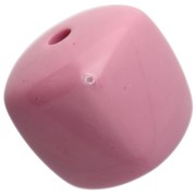 Vieux Rose - Perles cubes irréguliers 16x17 mm - second choix - Acrylique opaque Vieux rose x10 Perles cubes irréguliers 16x17 mm - second choix - Acrylique opaque Vieux rose x10