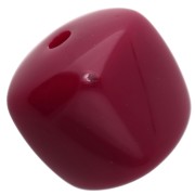 Bordeaux - Perles cubes irréguliers 16x17 mm - second choix - Acrylique opaque Bordeaux x10 Perles cubes irréguliers 16x17 mm - second choix - Acrylique opaque Bordeaux x10
