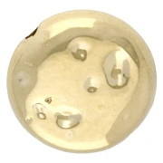 Perles rondes plate - palet martelé 12 mm - acrylique métallisée CCB - Doré x10
