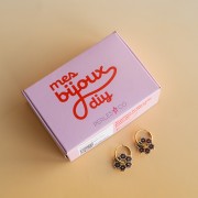 Mes bijoux DIY - Kit Boucles d'oreilles fleurs en tissage Miyuki
