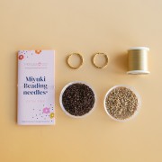 Mes bijoux DIY - Kit Boucles d'oreilles fleurs en tissage Miyuki