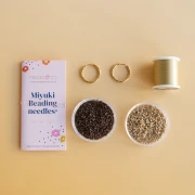Mes bijoux DIY - Kit Boucles d'oreilles fleurs en tissage Miyuki