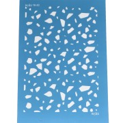 Silk Screen Moiko pour Pâte polymère 74x105 mm - Motif Terrazzo 18.43|raw }}