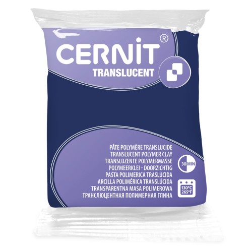 Pâte Cernit Translucent - Myrtille (n°249) x56gr